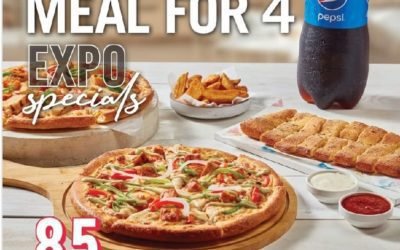 Win 50 daily EXPO 2020 tickets with exclusive EXPO Meal Deals! Domino’s Pizza.
