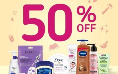 A deal for today only! Enjoy 50% off select skincare brands at any Carrefour.