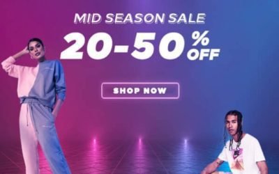 The mid season sale is on. Shop all your favourite brands at 20-50% off!