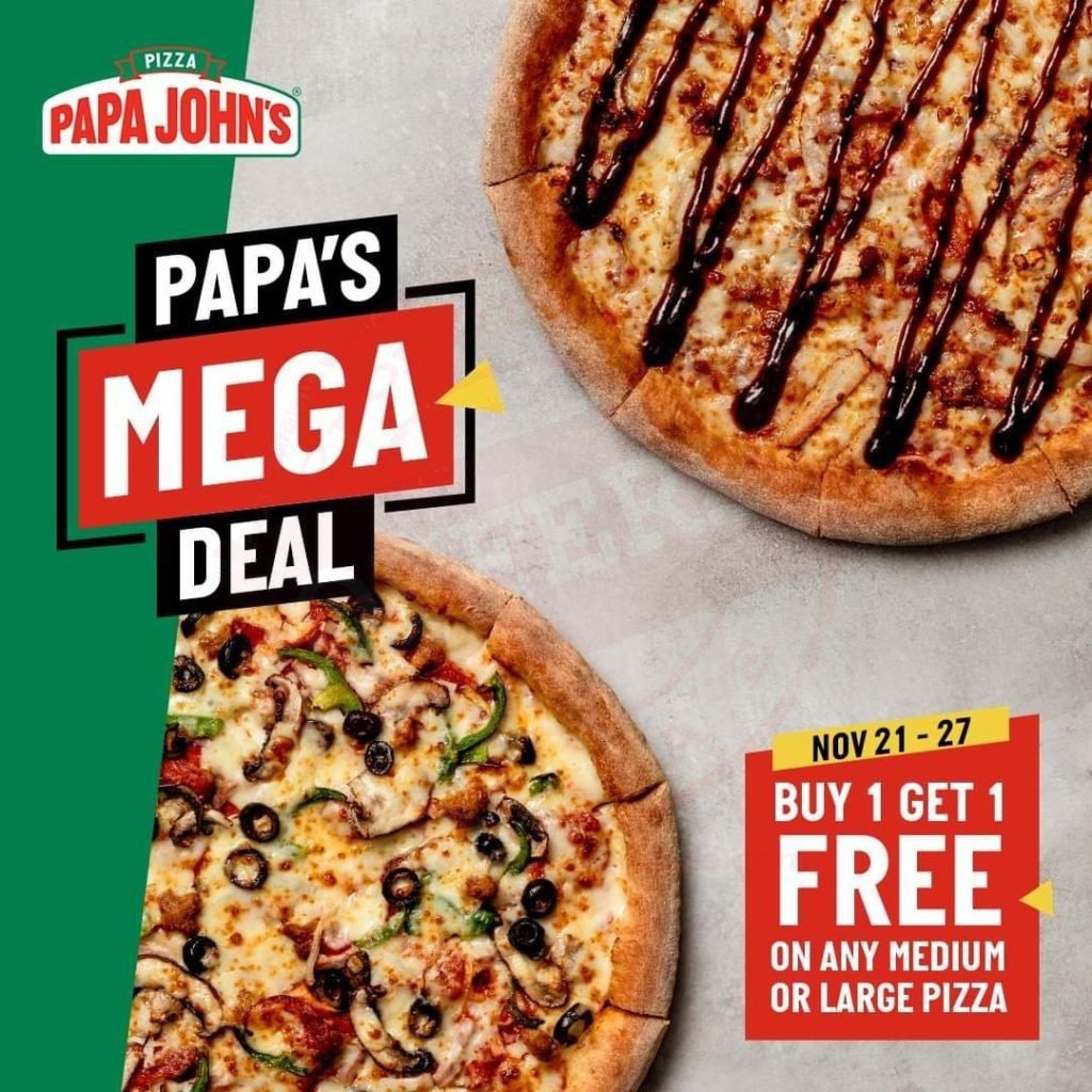 fb img 16375749940072491837122099459343 It’s Papa’s Mega Week, Buy a pizza and get the other one for FREE.