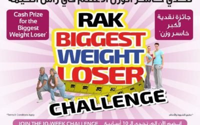 RAK Biggest Weight Loser Challenge. Cash Prize for the Biggest Weight Loser. Join the 10 Week Challenge from 17th December.