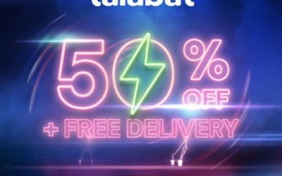 Flash Sale is back with 50% off + Free delivery! Talabat