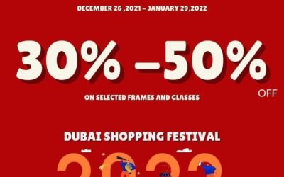 Don’t miss out on Dubai shopping festival Discounts! Enjoy 30% to 50% sale with Al Jaber Optical.