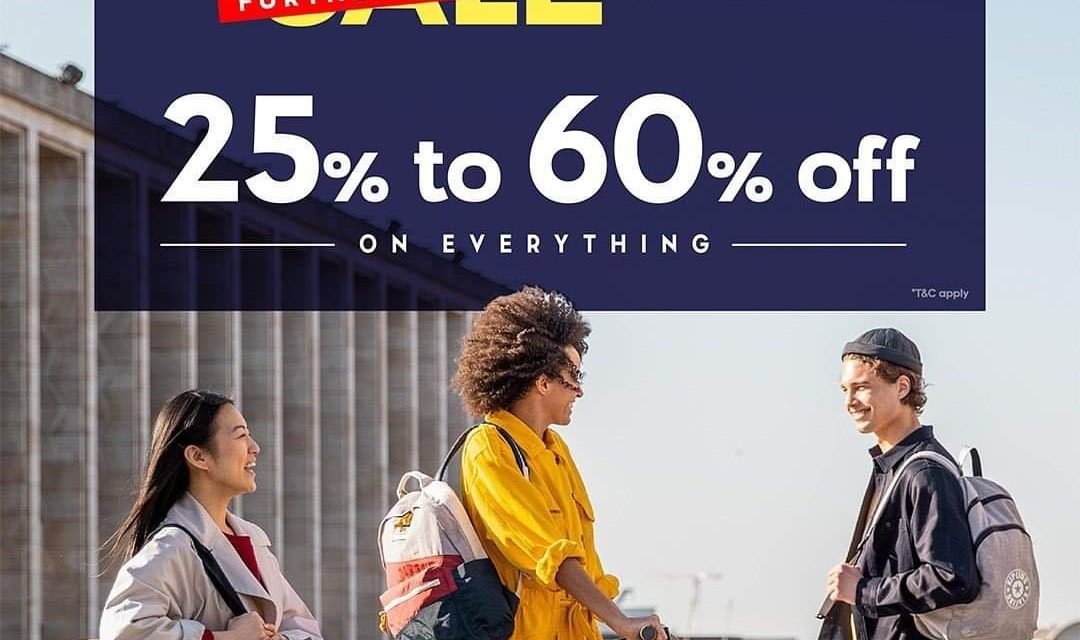 FURTHER REDUCTION SALE ! 25%-60% OFF on EVERYTHING at Kipling!