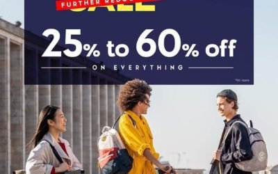 FURTHER REDUCTION SALE ! 25%-60% OFF on EVERYTHING at Kipling!