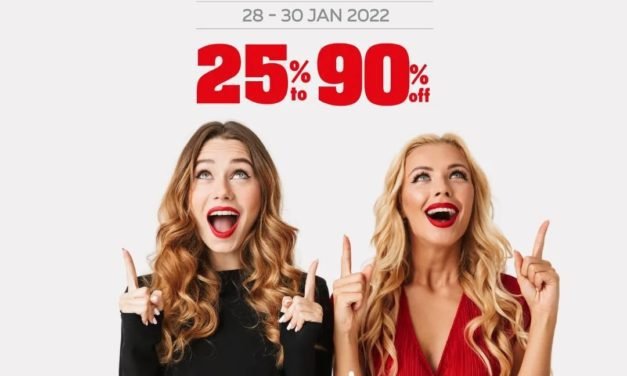 Limited time , unlimited savings. Up to 90% off, on 300+ brands at the 3-day shopping extravaganza.