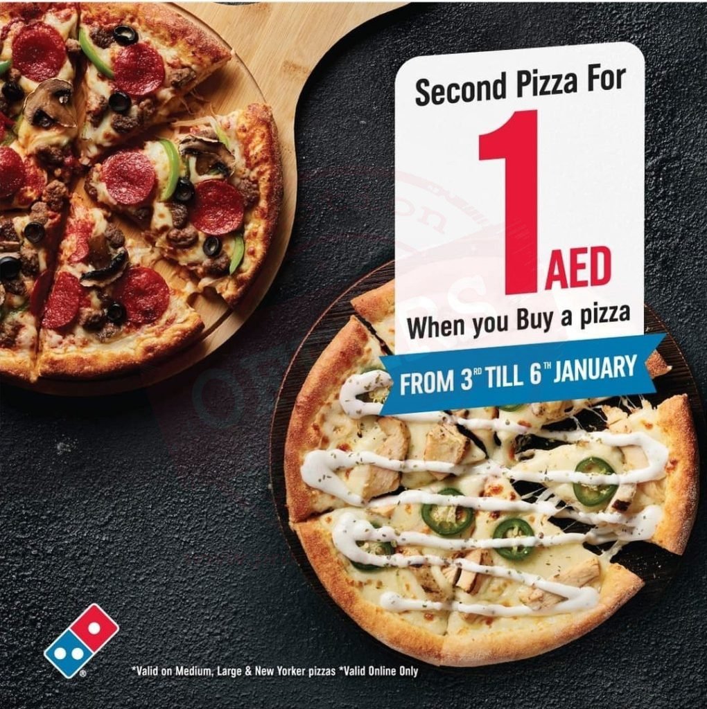 screenshot 20220103 165309 facebook8249563469405475862 Domino's Pizza Mega Offer <br>Buy Any Of Your Favorite Pizza & Get 2nd Pizza @ 1 AED Only.