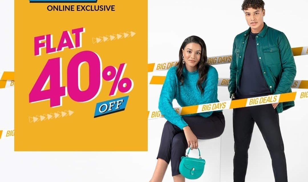 Big Days Big Deals Are Here! Enjoy Flat 40% Off On Your Order.