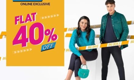 Big Days Big Deals Are Here! Enjoy Flat 40% Off On Your Order.