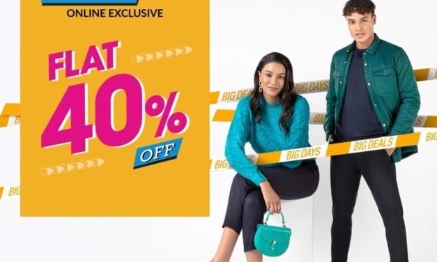 Big Days Big Deals Are Here! Enjoy Flat 40% Off On Your Order.
