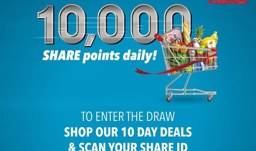 10 Days, 10 lucky winners! Get the chance to become a daily lucky winner to win 10.000 SHARE points.