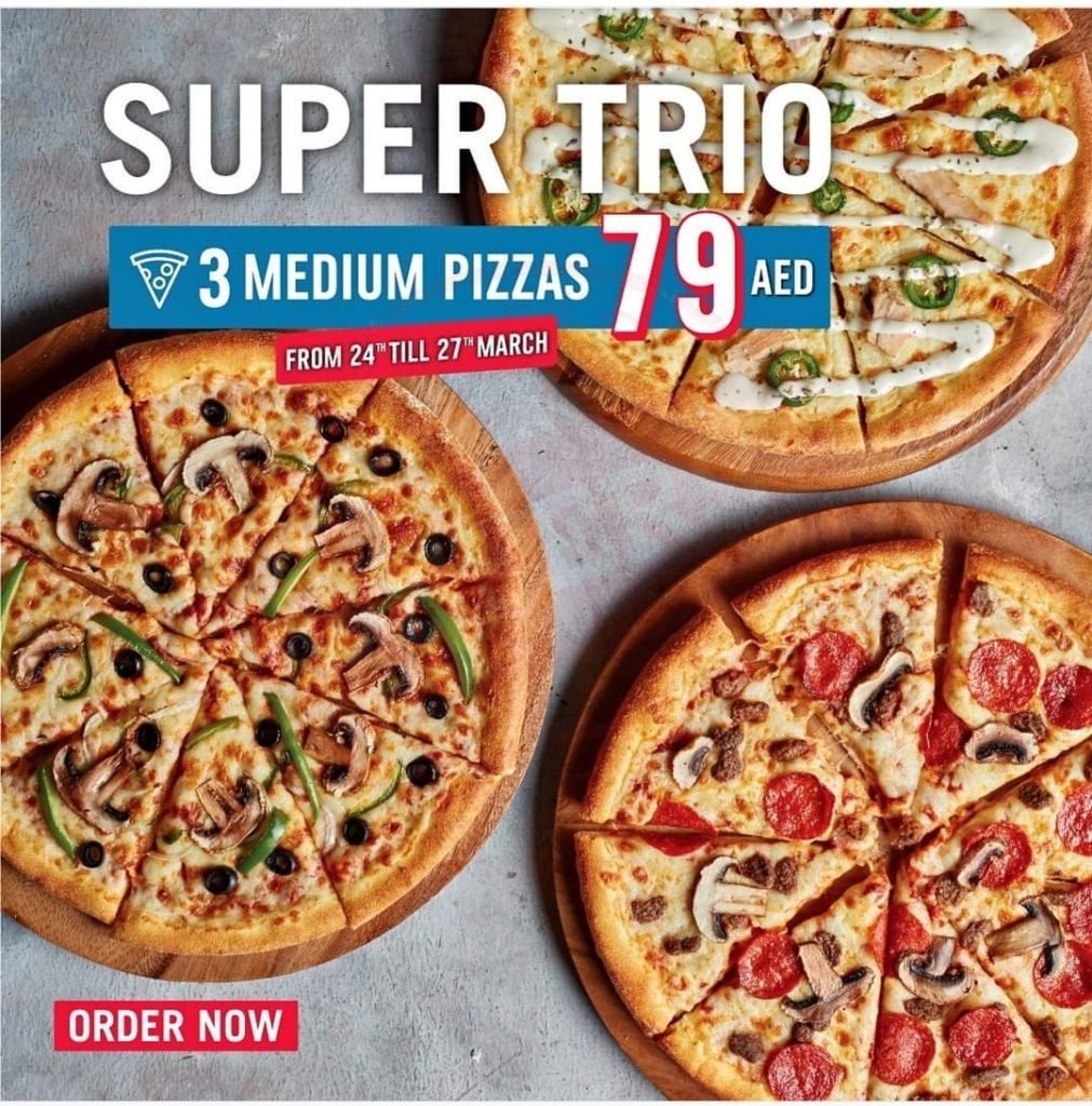 screenshot 20220324 140101 facebook8269146444830119206 Domino's Pizza Super Trio Offer! Just @79 AED.
