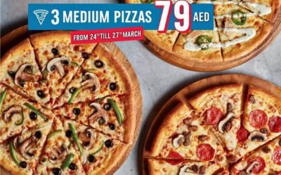 Domino’s Pizza Super Trio Offer! Just @79 AED.
