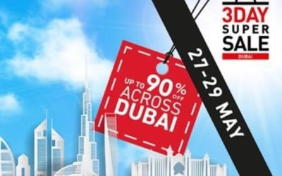 3 Day Super Sale. DISCOUNTS upto 90% across Dubai.