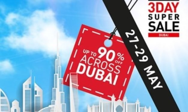3 Day Super Sale. DISCOUNTS upto 90% across Dubai.