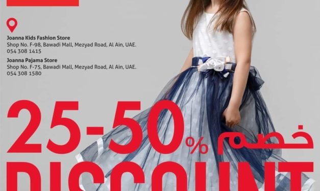 DISCOUNT 25 – 50% at Joanna.