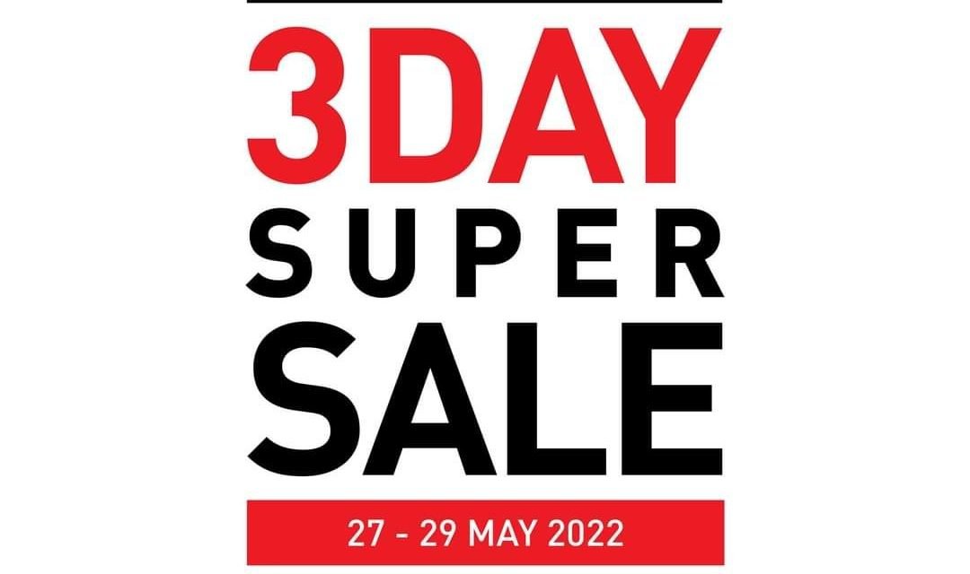 3 Day Super Sale! Incredible offers on your favourite items when you shop online or at any Carrefour Hypermarket.
