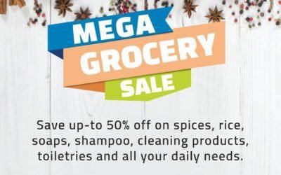 Mega Grocery Sale! Get your daily essentials discounted for up to 50%.