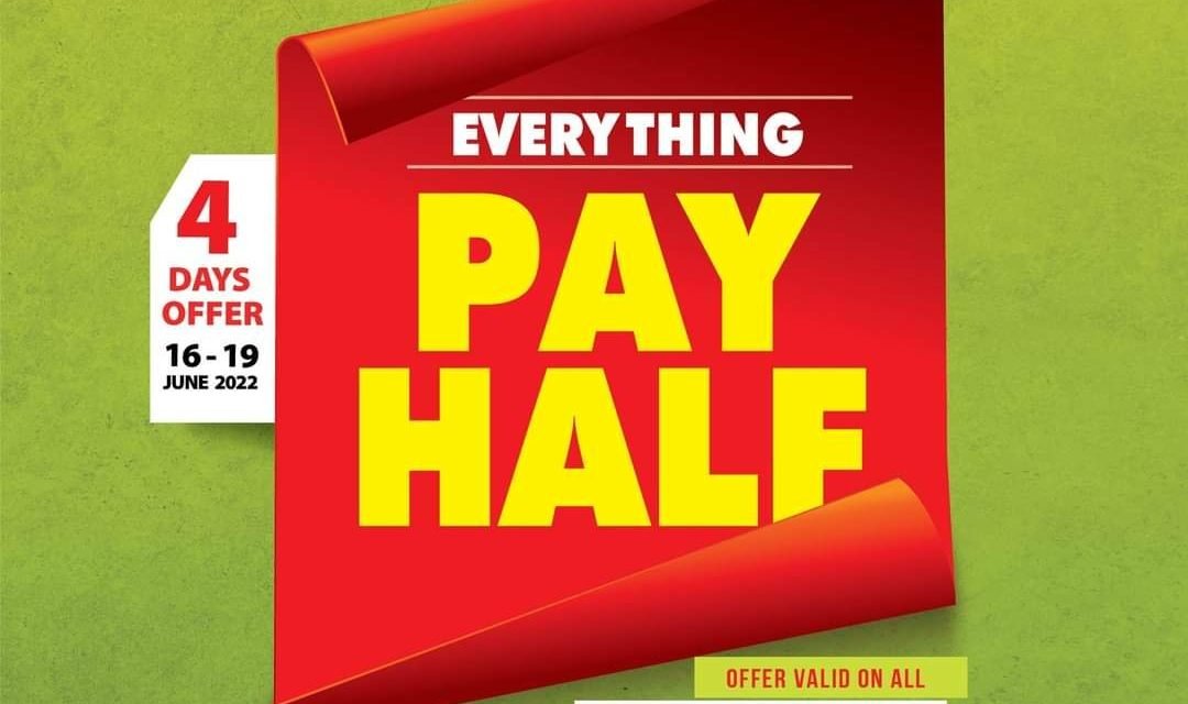 Everything on Pay half! Exclusive on Everything Offer. Shoes4us