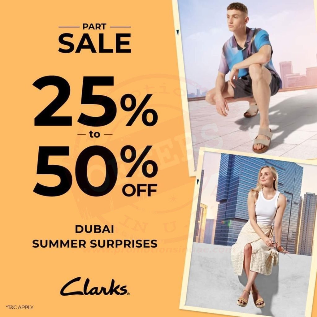 fb img 16558001154121370871853710099300 The Clarks Part Sale has begun! Upto 50% Off.