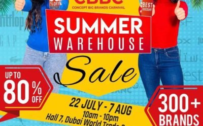 More than 300 brands and discounts up to 80%!!! CBBC Summer Warehouse Sale!!!