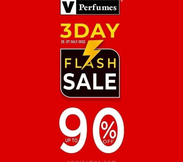 Vperfumes Flash Sale is here!!<br>Upto 90% off on massive range of branded perfumes.