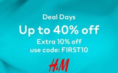 Up to 40% off everything! Same day delivery available! H&M