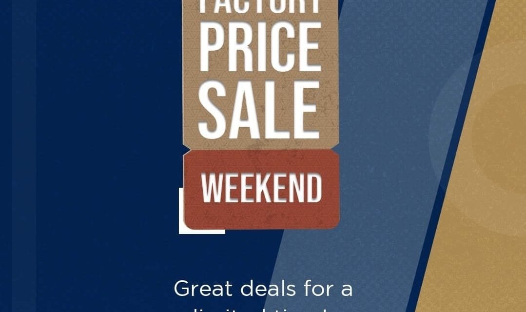 Factory Price Weekend Sale From Jashanmal.