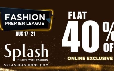 The Biggest Sale Of The Season Is Back! Flat 40% Off at Splash!