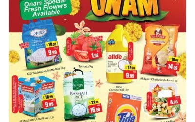 Midweek Happy Onam exclusively at Al Madina Hypermarket.