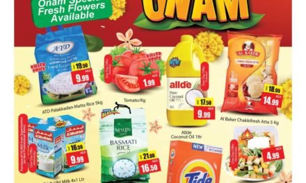 Midweek Happy Onam exclusively at Al Madina Hypermarket.