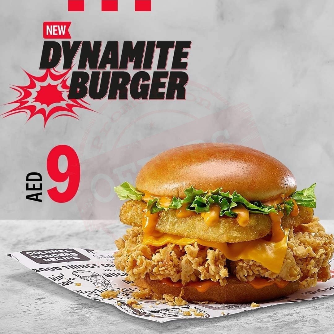 It’s Dynamite! Delicious KFC Dynamite Burger AED 9 only