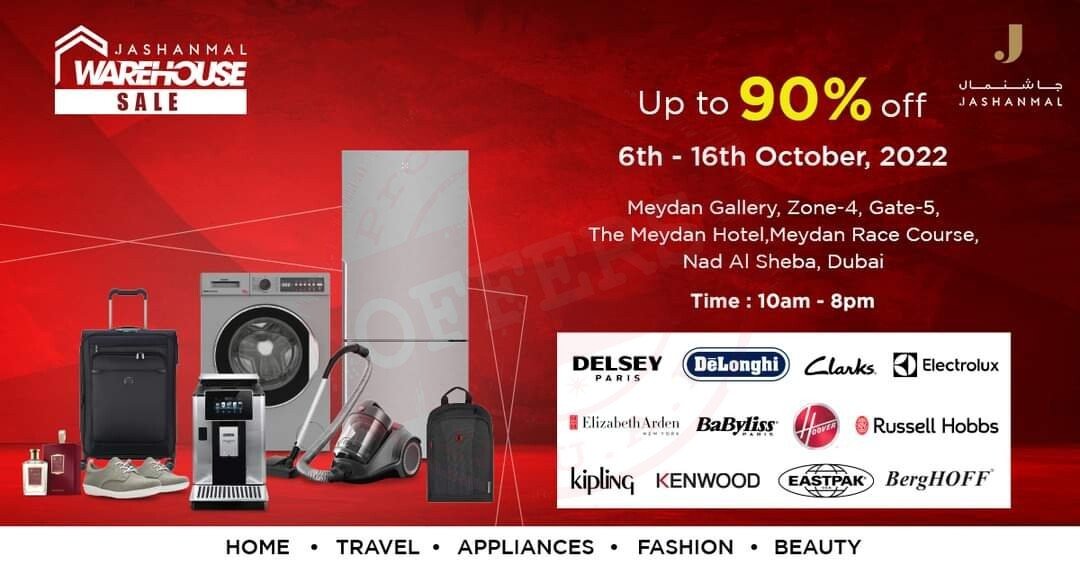 Jashanmal Warehouse Sale is Back! Its BIGGER and BETTER! with an all new LOCATION!