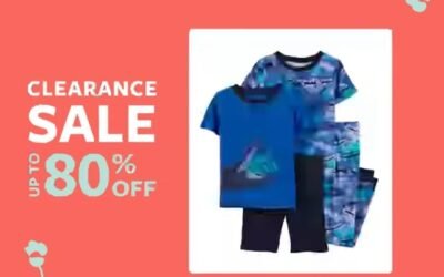 Enjoy Carters Clearance Sale.Up To 80% off on Kids Fashion & More.