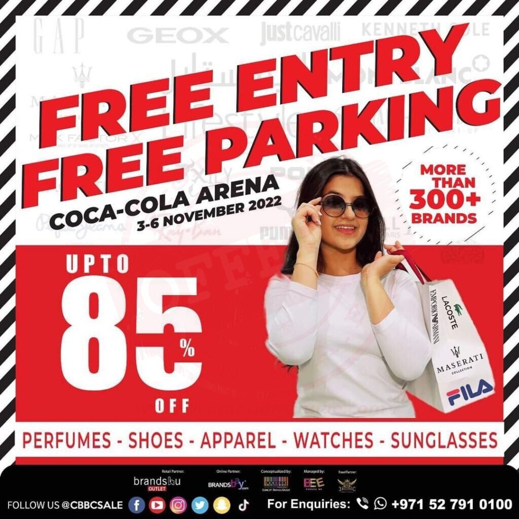 fb img 16673870032295568443051532055236 Upto 85% off on Perfumes, Shoes, Apparel,Watches, Sunglasses and more. CBBC Sale Returns to Coca Cola Arena!