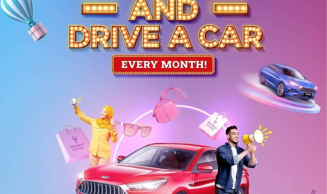 Win a brand new JAC J7. Don’t miss out on the opportunity to shop and win at Arabian Center!