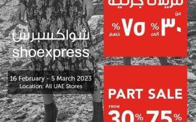 Get 30% – 75% OFF when you shop at Shoexpress!