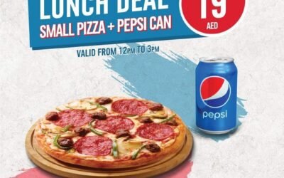 Domino’s Pizza Lunchtime Delight: Small Pizza Pepsi for Just 19 AED!