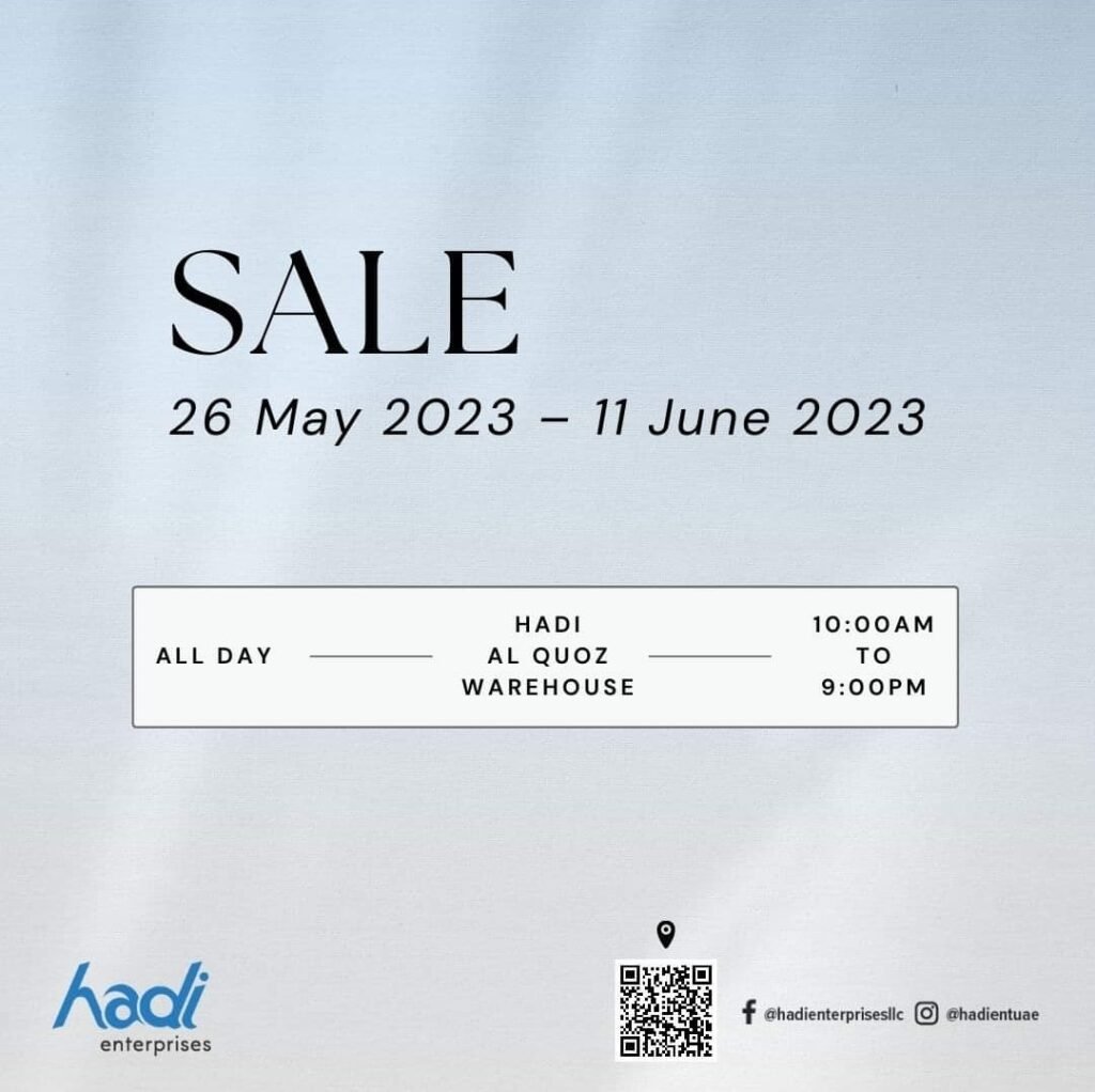 screenshot 20230526 141325 facebook4207820958569045064 Hadi Warehouse Sale is set to return this weekend. Discounts up to 75%!