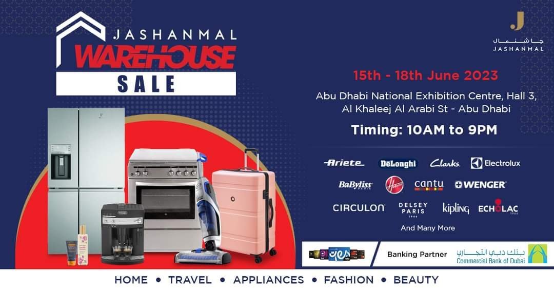 Jashanmal Warehouse Sale- Abu Dhabi