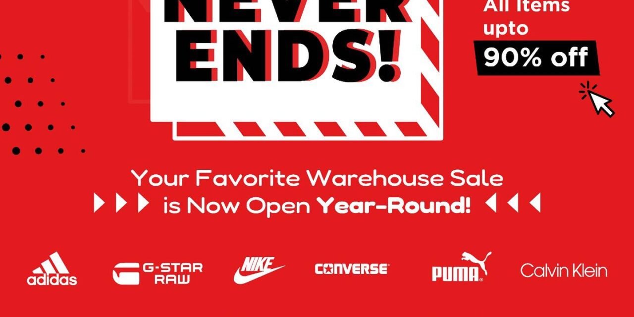 Sportland Group Largest Warehouse Sale up to 90% off!