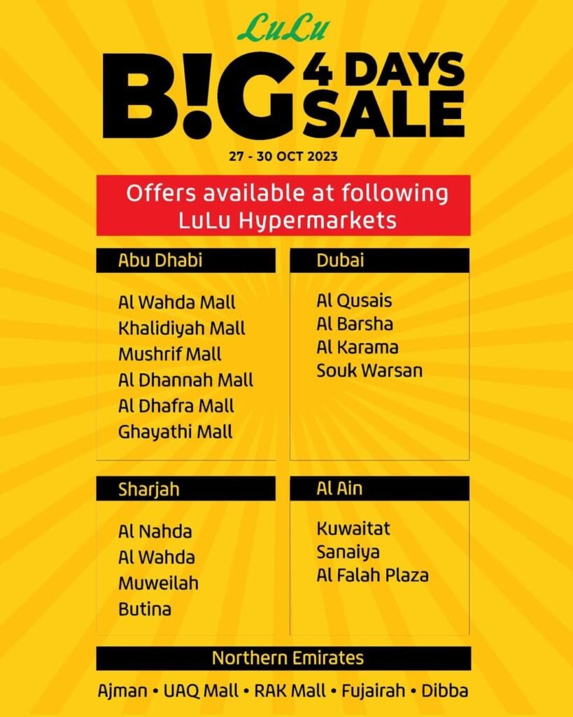 Lulu Big 4 Days Sale