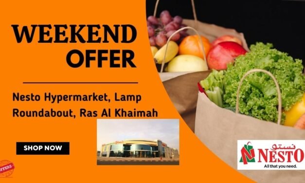 NESTO LAMP ROUNDABOUT RAS AL KHAIMA WEEKEND OFFER