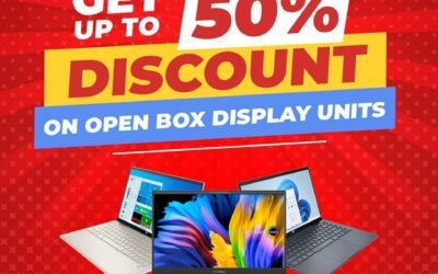 Open-box display laptops with up to 50% Off- E Max