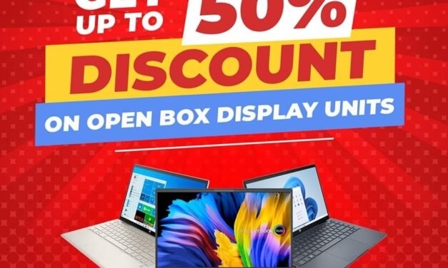 Open-box display laptops with up to 50% Off- E Max