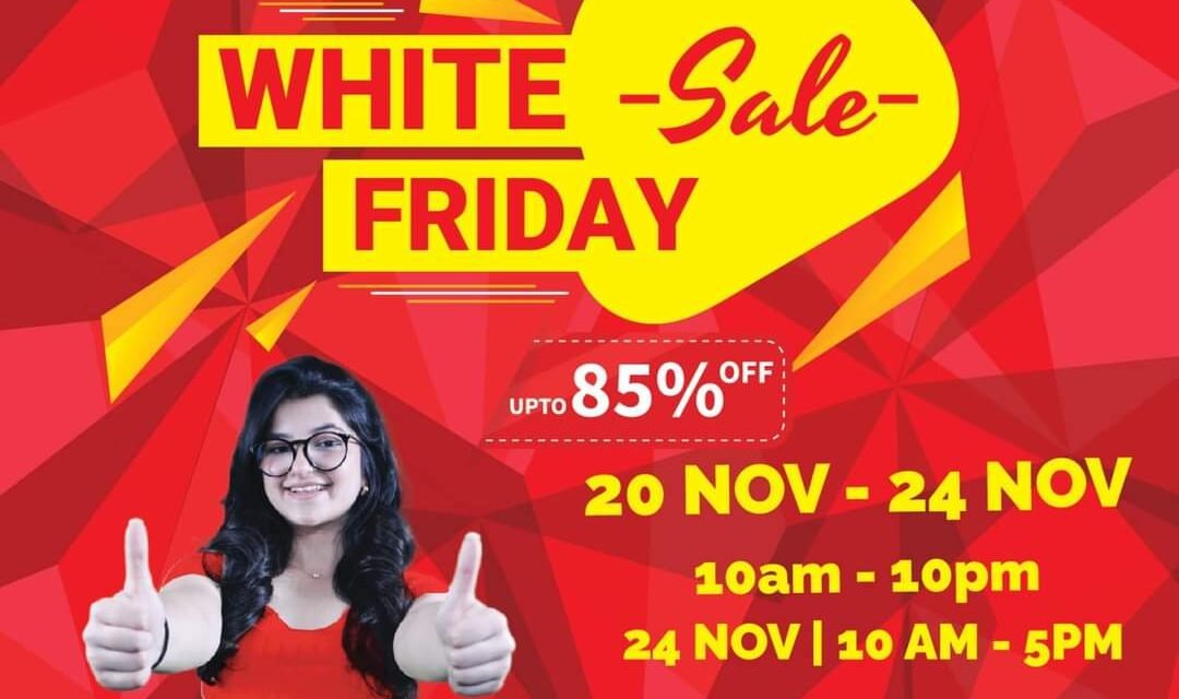 First ever White Friday Sale CBBC- Upto 85% Off