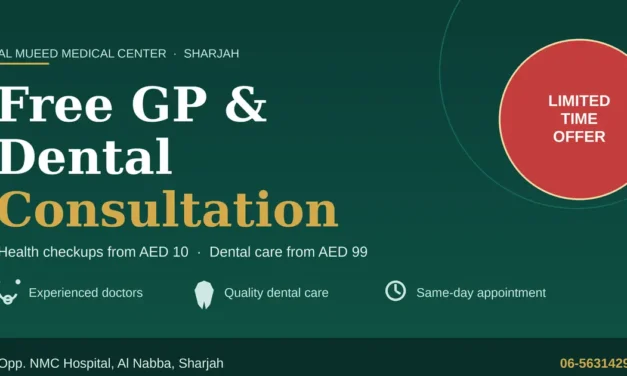 Free GP & Dental Consultation at Al Mueed Medical Center offer, Sharjah